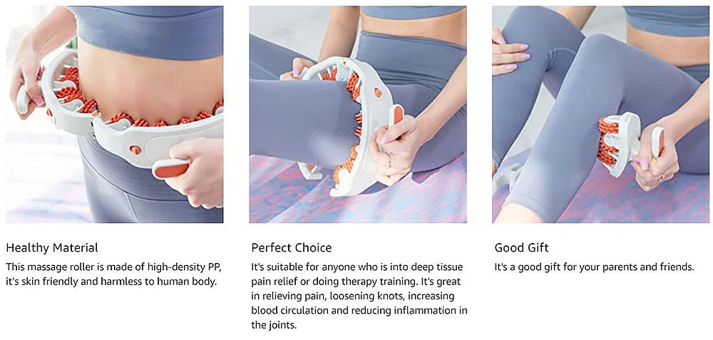 Leg Roller & Cellulite Massager – Manual Muscle Massager Roller & Multi-Function Pelvic Floor Trainer