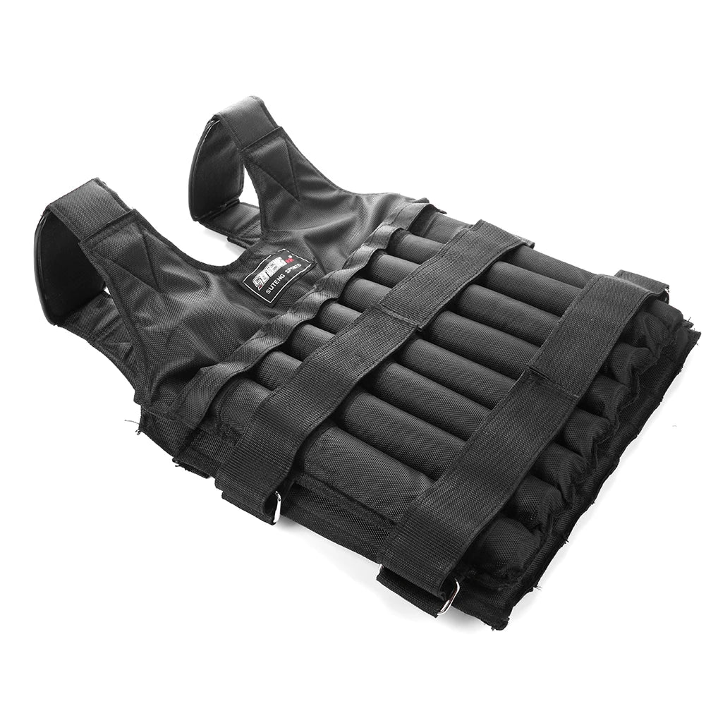 Adjustable Weight Training Vest (3kg–35kg) – Empty Fitness Jacket for Running, Workout & Strength Training