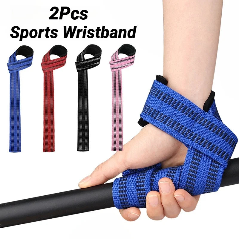 2Pcs Booster Grip Belts – Non-Slip Silicone Deadlift & Pull-Up Straps for Gym, Dumbbell, and Workout Support