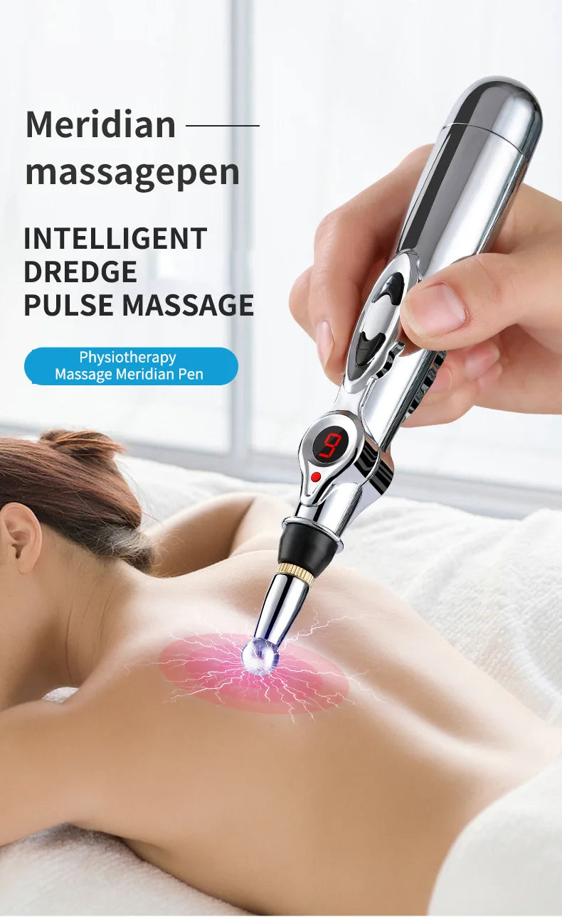 Electronic Acupuncture Pen – Meridian Energy Massage Point Stimulator for Pain Relief & Muscle Therapy