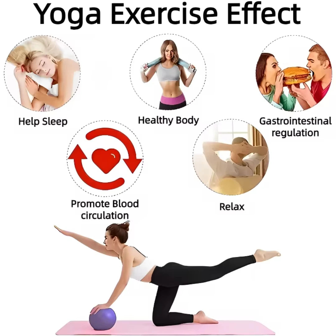 25CM Yoga Pilates Ball – Mini Fitness Balance Ball for Core Training, Therapy, Home Gym, and Physical Rehabilitation