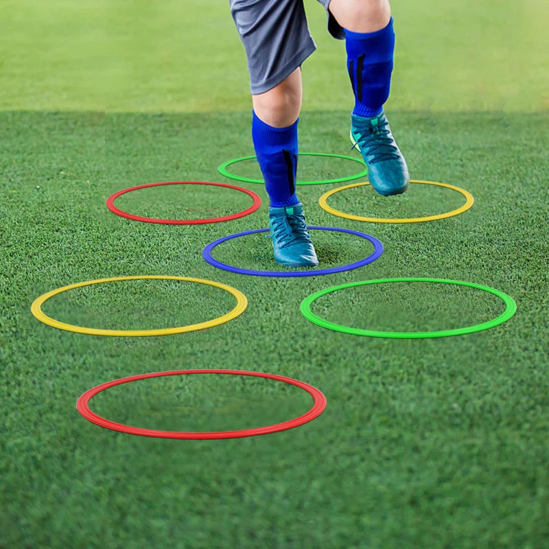 Outdoor Speed & Agility Training Kit – Football Training Set with Ladder, Discs, Umbrella, Jump Hoop & Cone Bucket