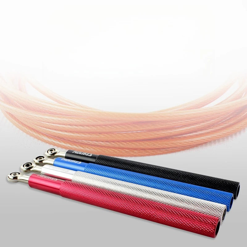 Steel Wire Weighted Speed Jump Rope – High-Speed Bearing Fitness Rope for Adults & Competition Training