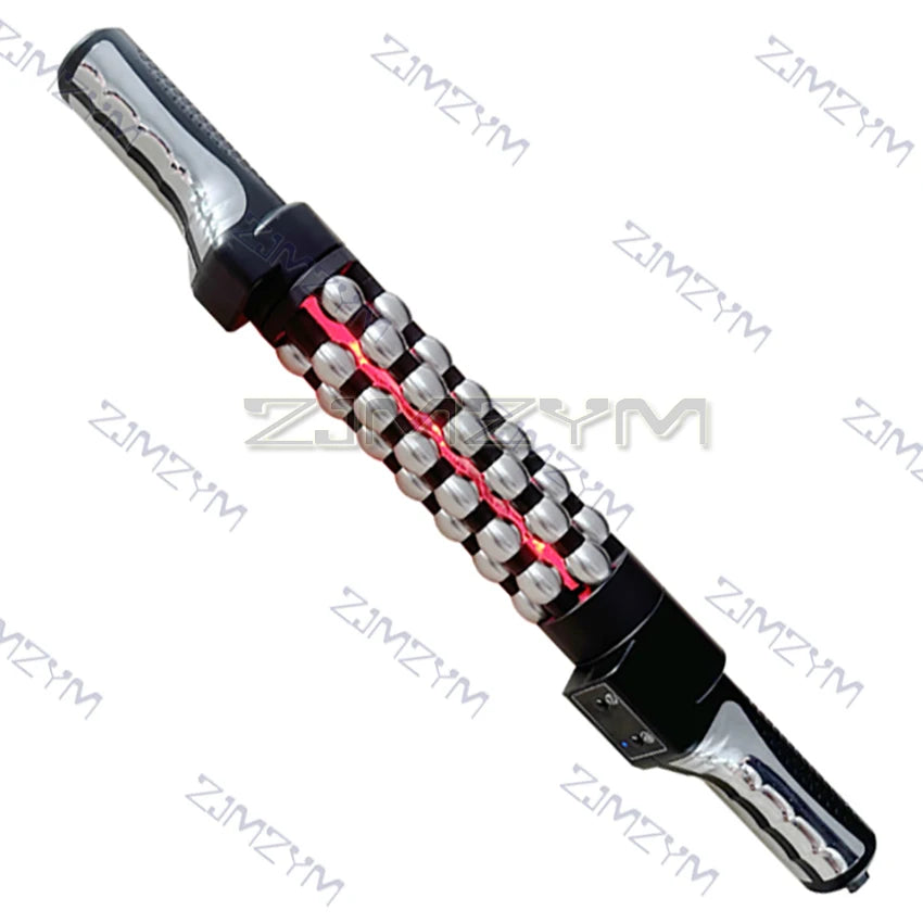 Red Light Heated Massage Roller | 360° Rotating Inner Ball Massager for Cellulite & Muscle Relief