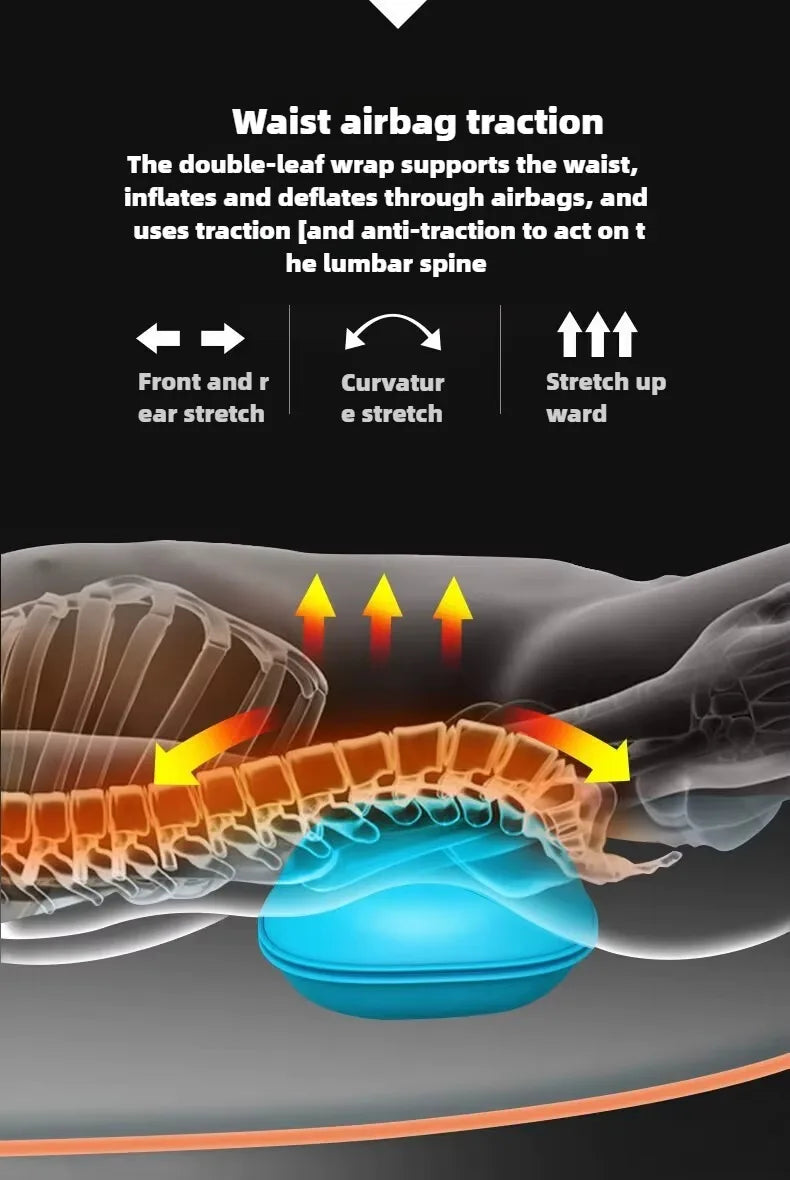 Electric Full Body Massage Mattress with Heat, Airbags, Kneading & Vibration for Full Relaxation