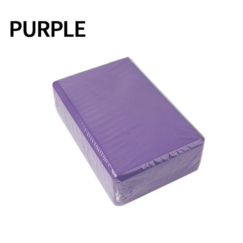 1PC EVA Yoga Block Pilates Brick – Non-Slip Foam Support for Stretching, Balance & Flexibility – Fitness Home Exercise Equipment