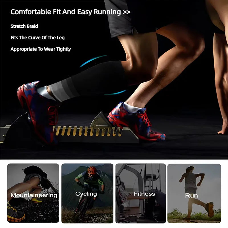 1 Pair Calf Compression Sleeves 20-30mmHg – Leg Support for Shin Splints, Varicose Veins & Muscle Fatigue Relief