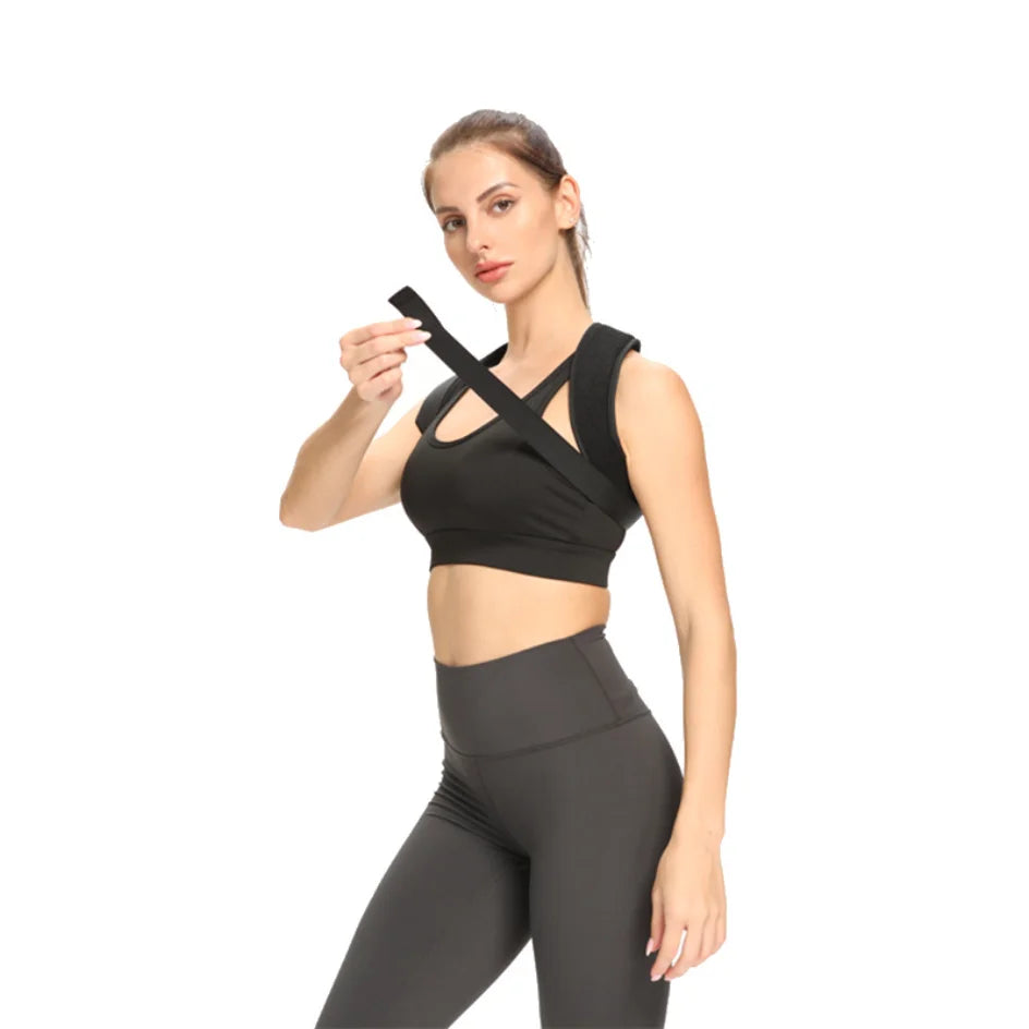 Adjustable Back & Shoulder Posture Corrector – Spine Alignment Brace for Upper Back, Neck & Clavicle Support at Home or Office