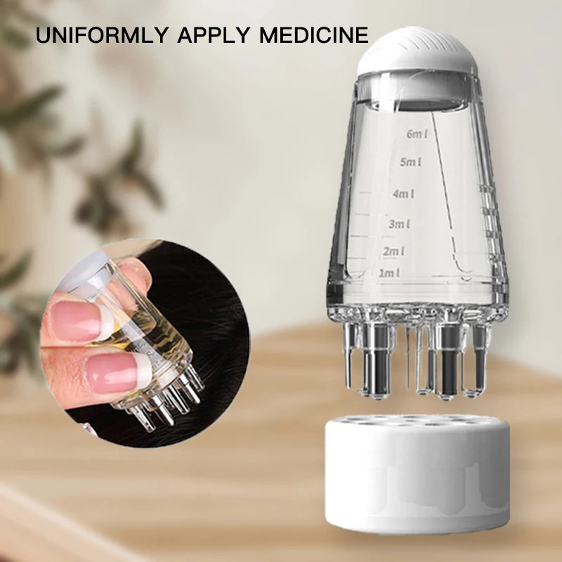 Mini Scalp Applicator Comb – Portable Liquid Dispenser for Hair Growth Oil, Serum & Root Massage