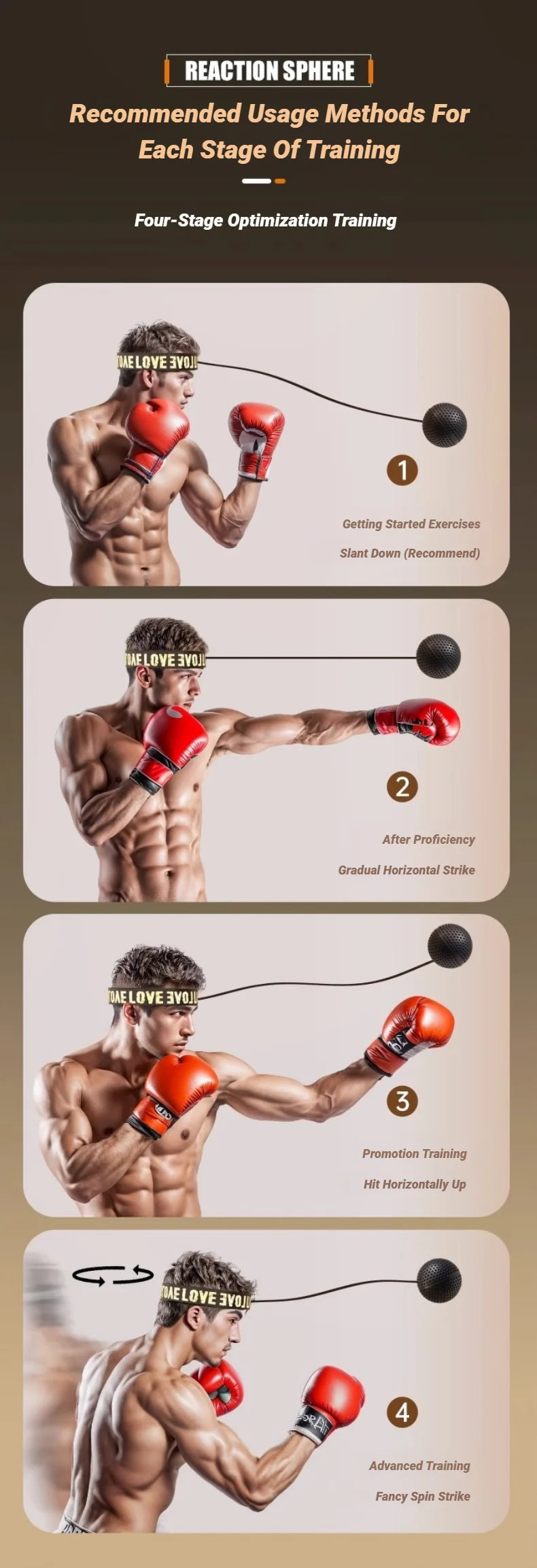 MMA Boxing Speed Ball – Head-Mounted PU Reaction Ball for Hand-Eye Coordination, Muay Thai & Fitness Training