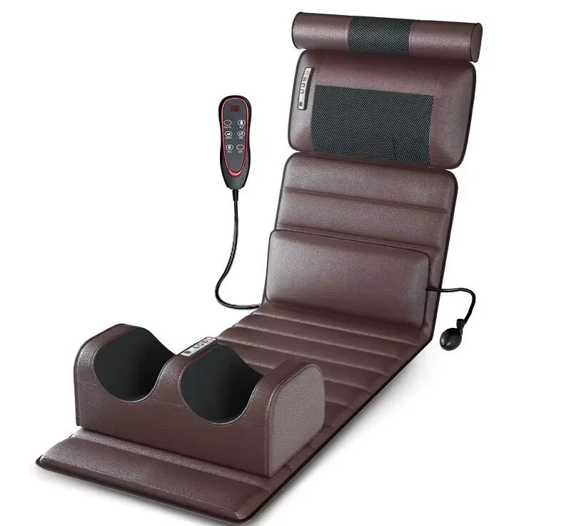 Electric Full Body Massage Mattress with Heat, Airbags, Kneading & Vibration for Full Relaxation