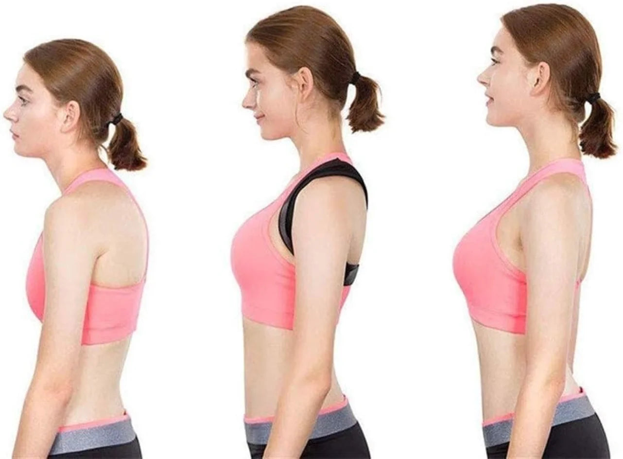Adjustable Back & Shoulder Posture Corrector – Spine Alignment Brace for Upper Back, Neck & Clavicle Support at Home or Office