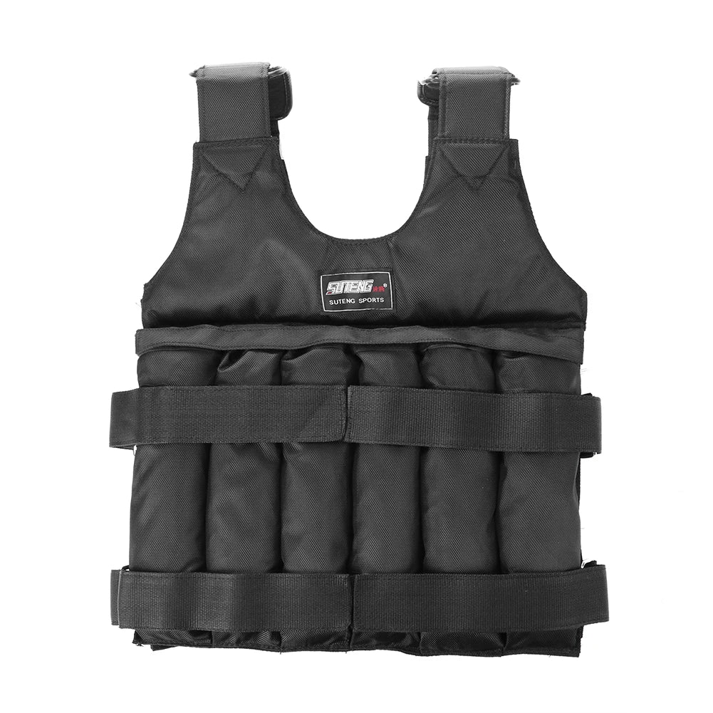 Adjustable Weight Training Vest (3kg–35kg) – Empty Fitness Jacket for Running, Workout & Strength Training