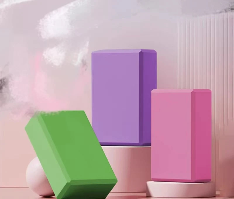 High-Density Yoga Blocks – Foam Balance Support for Stretching, Dance, Pilates & Fitness Training for Kids & Adults