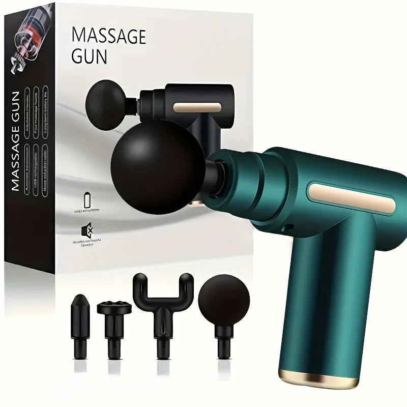 Fascial Muscle Massage Gun – Handheld Deep Tissue Percussion Massager for Back, Neck, Legs & Full Body Relief
