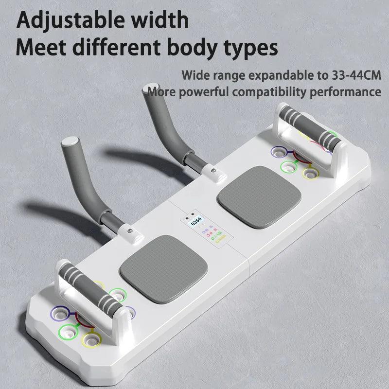 Multifunctional Folding Push-Up Plate & Sit-Up Trainer – Portable Full Body Workout System