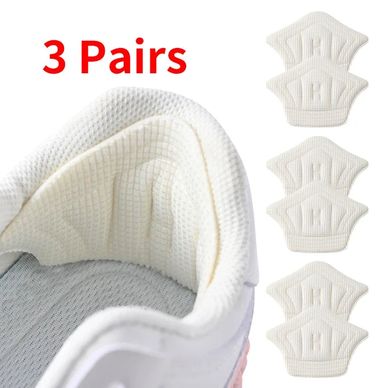 3 Pairs Heel Pads for Shoes – Anti-Wear Insole Patches, Adjustable Back Cushions for Foot Pain & Fit Support