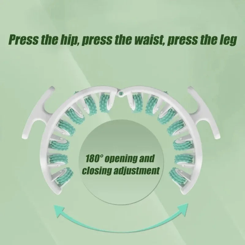 Round Massager Roller for Waist & Abdomen | Cellulite Leg Clip, Meridian Therapy & Stovepipe Slimming Tool