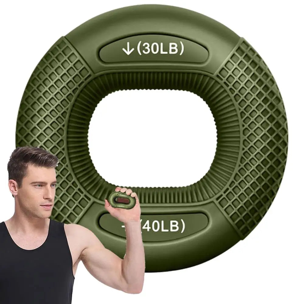 Silicone Finger Gripper Ring – Hand Muscle Strengthener & Wrist Trainer for Grip, Rehab, Carpal Expansion & Fitness Workouts