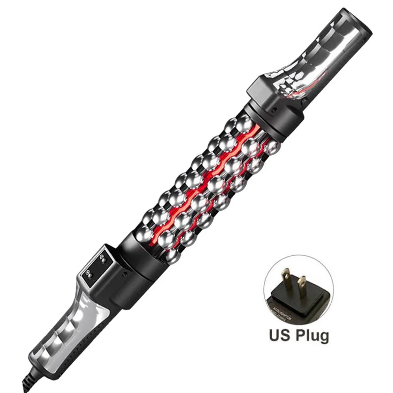 Heated Massage Roller with Red Light – Electric Rotating Massager for Weight Loss, Muscle Relief & Anti-Cellulite