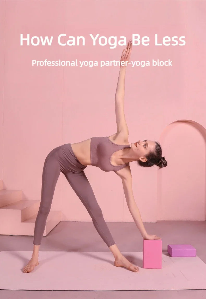 High-Density Yoga Blocks – Foam Balance Support for Stretching, Dance, Pilates & Fitness Training for Kids & Adults