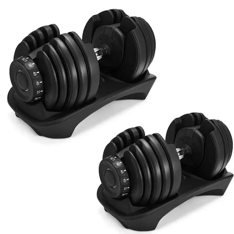 24KG Adjustable Dumbbell Set – Home Workout Fitness Equipment with Anti-Slip Handle for Full Body Training & Muscle Building