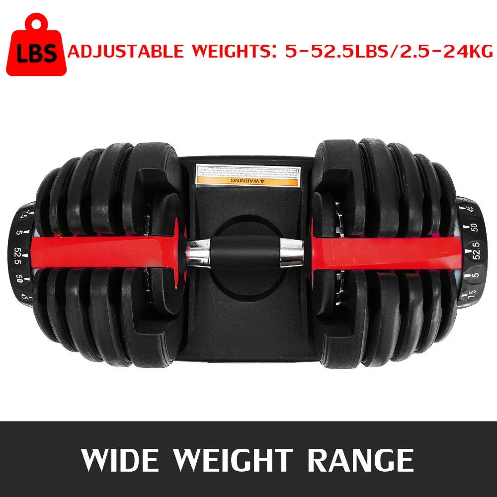 24KG Adjustable Dumbbell Set – Home Workout Fitness Equipment with Anti-Slip Handle for Full Body Training & Muscle Building