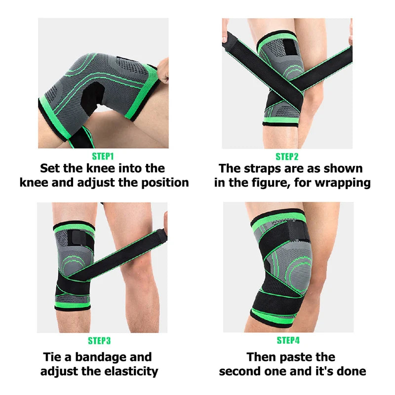 Adjustable Knee Support Brace – Patella Stabilizer for Pain Relief, Running, Hiking, Basketball & Sports