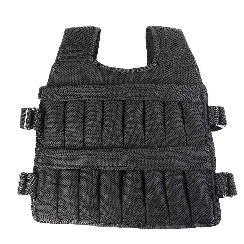 Adjustable Weight Training Vest (3kg–35kg) – Empty Fitness Jacket for Running, Workout & Strength Training