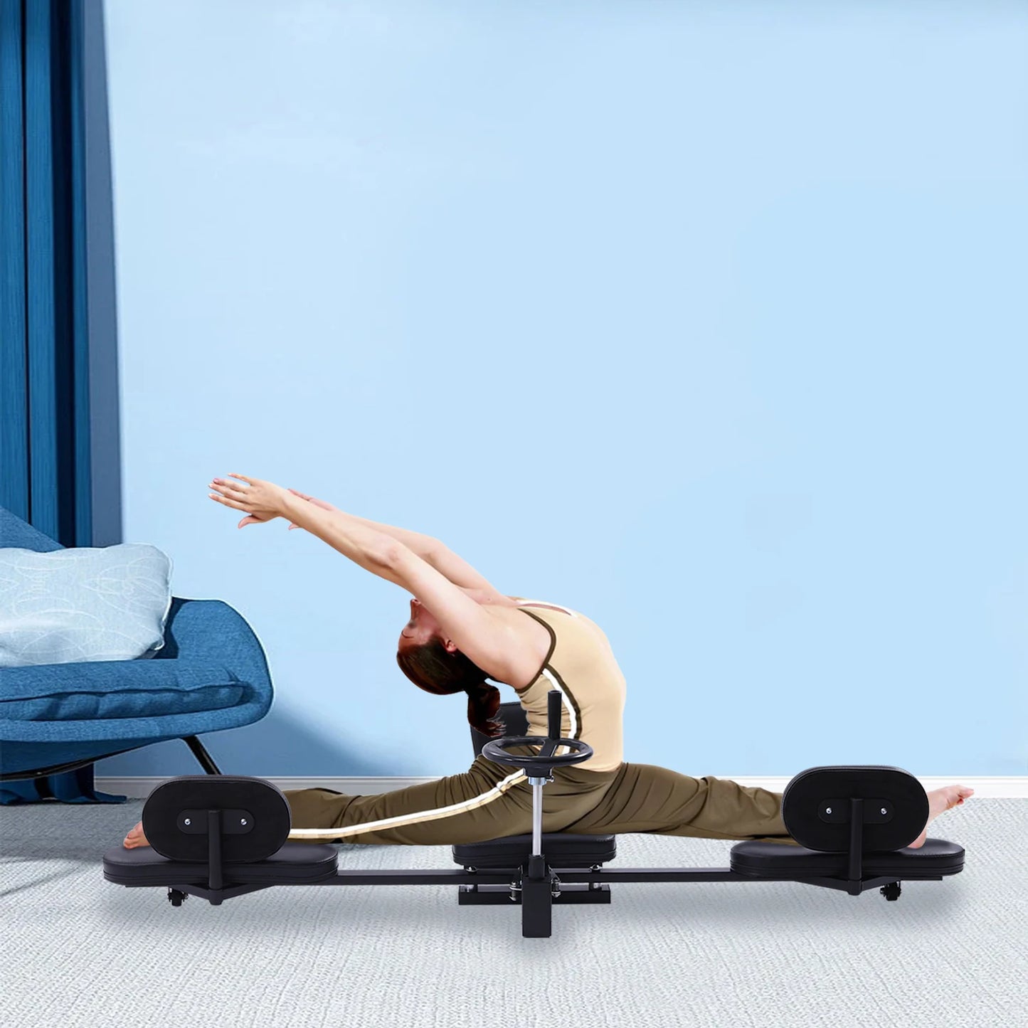 Heavy Duty Leg Stretcher Machine for Splits & Flexibility – Yoga, MMA, Gymnastics, Home Gym Training Equipment