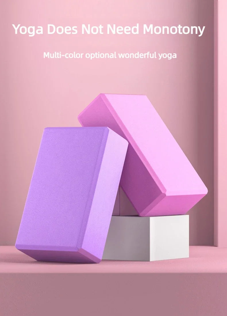 High-Density Yoga Blocks – Foam Balance Support for Stretching, Dance, Pilates & Fitness Training for Kids & Adults