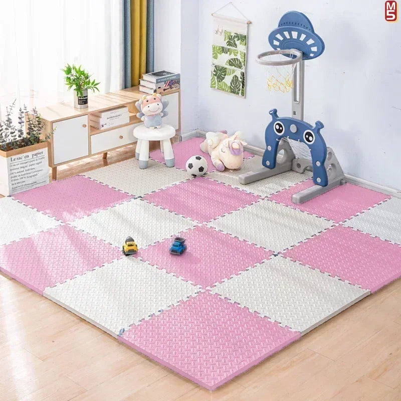 EVA Foam Massage Puzzle Mat – Interlocking Non-Slip Gym Floor Tiles for Home Workout & Acupressure Relief