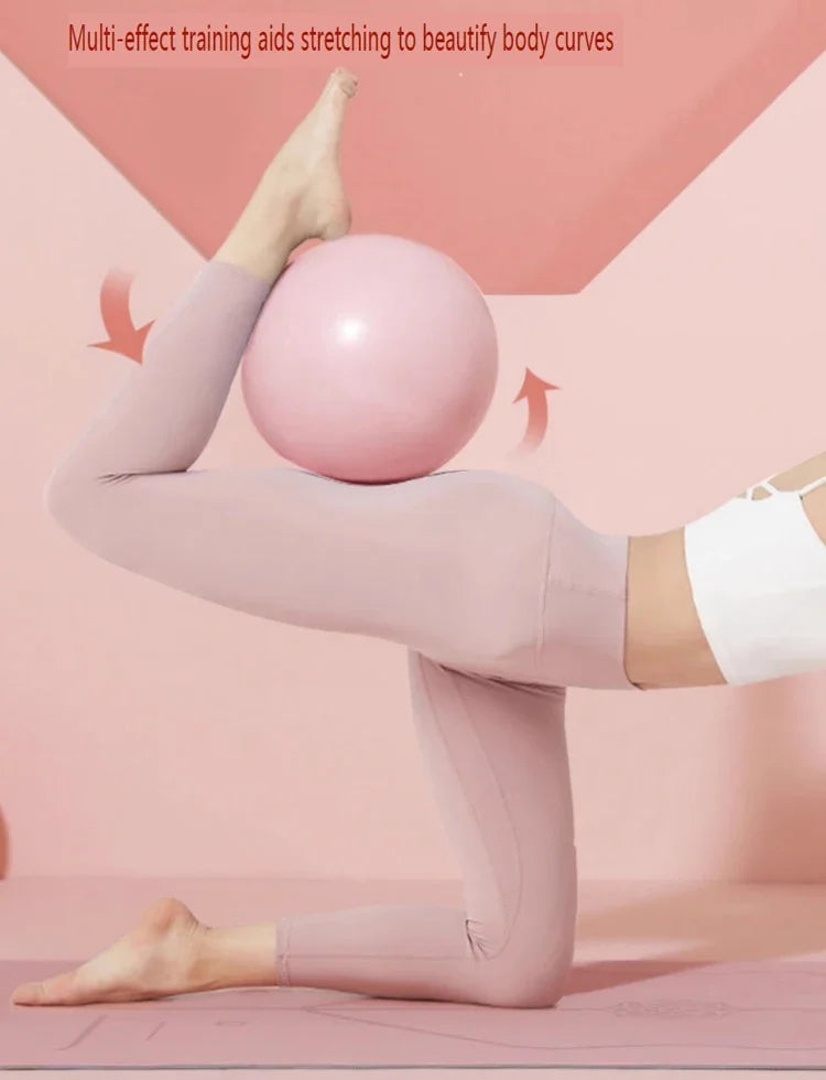25cm Mini Yoga & Pilates Ball for Women – Anti-Burst Fitness Ball for Legs, Hips, and Core Sculpting