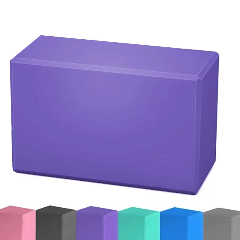 1PC EVA Yoga Block Pilates Brick – Non-Slip Foam Support for Stretching, Balance & Flexibility – Fitness Home Exercise Equipment