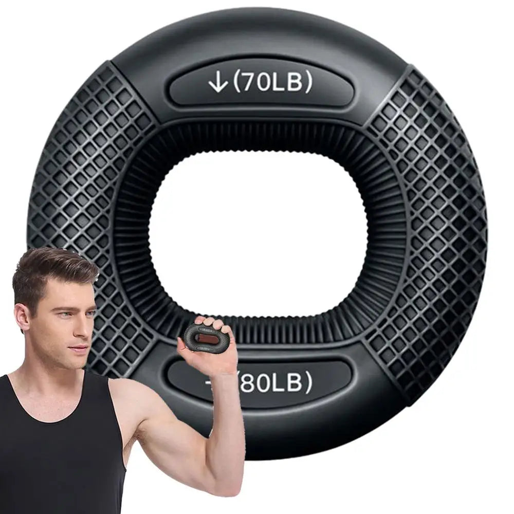Silicone Finger Gripper Ring – Hand Muscle Strengthener & Wrist Trainer for Grip, Rehab, Carpal Expansion & Fitness Workouts
