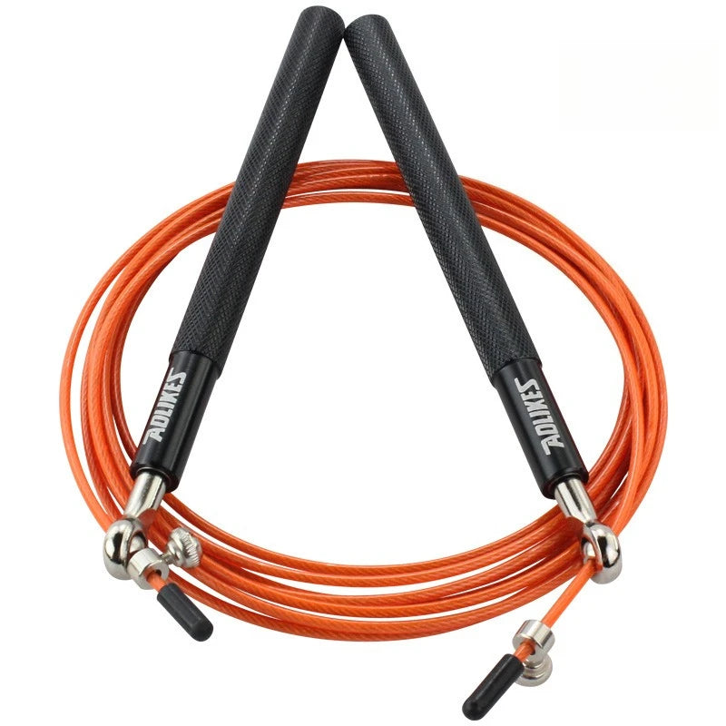 Steel Wire Weighted Speed Jump Rope – High-Speed Bearing Fitness Rope for Adults & Competition Training