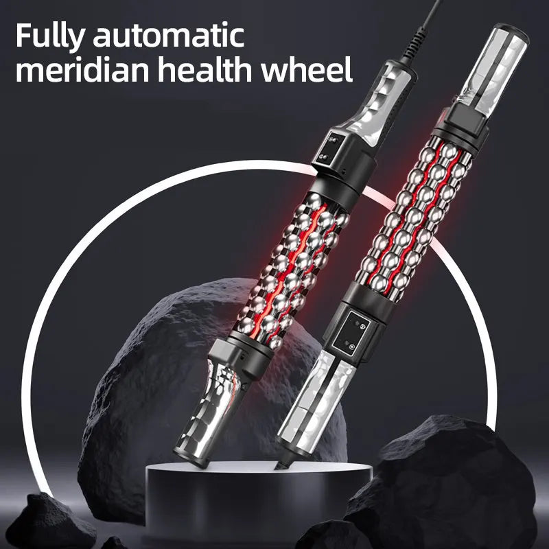 Heated Massage Roller with Red Light – Electric Rotating Massager for Weight Loss, Muscle Relief & Anti-Cellulite