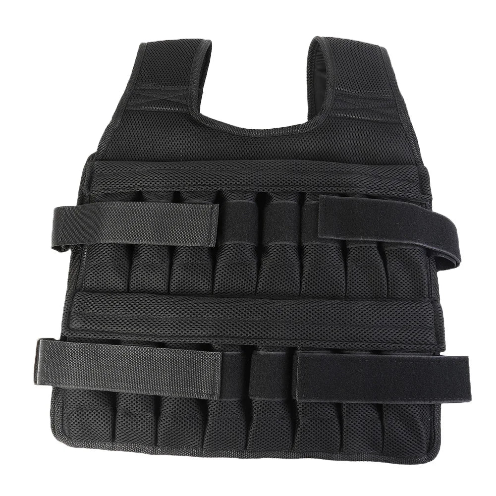 Adjustable Weight Training Vest (3kg–35kg) – Empty Fitness Jacket for Running, Workout & Strength Training