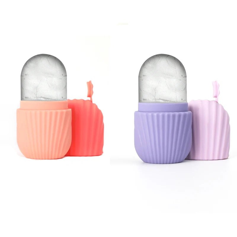 Silicone Ice Roller for Face & Eyes – Cooling Massager for Puffiness, Eye Bags & Natural Skincare Relief