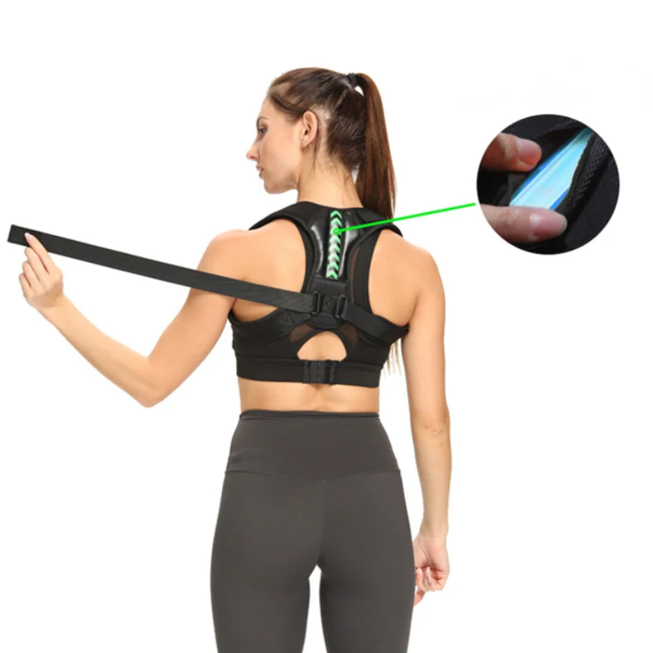 Adjustable Back & Shoulder Posture Corrector – Spine Alignment Brace for Upper Back, Neck & Clavicle Support at Home or Office