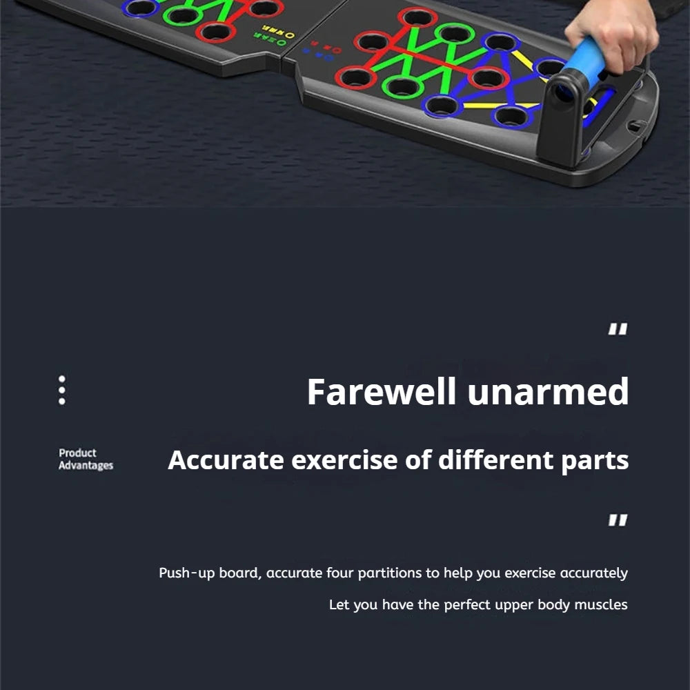 Foldable Push Up Board – Chest, Abs & Core Training | Portable Home Gym Fitness Equipment