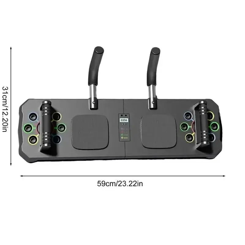 Multifunctional Folding Push-Up Plate & Sit-Up Trainer – Portable Full Body Workout System