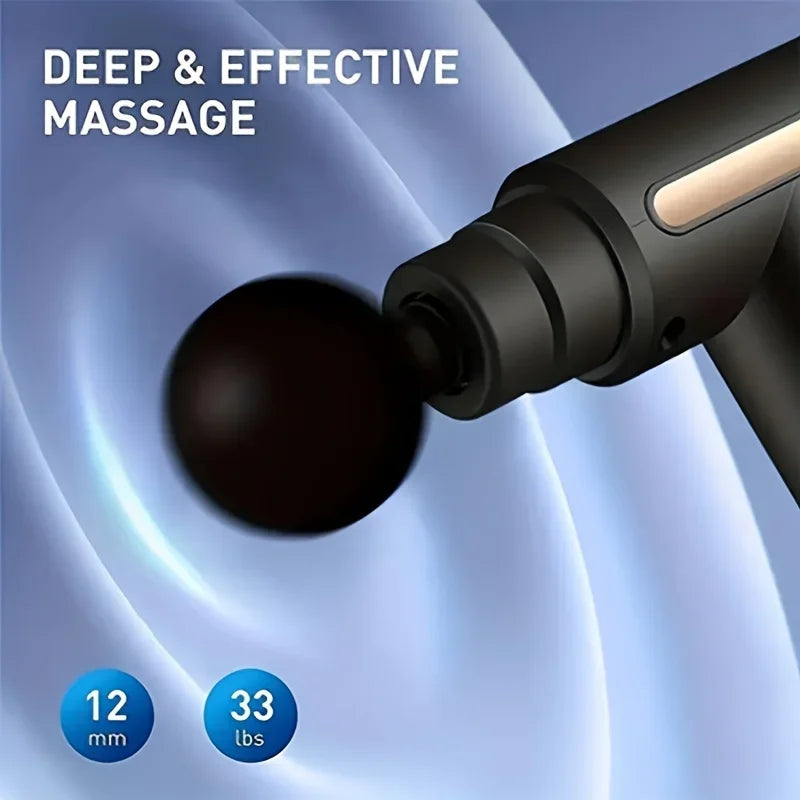 Fascial Muscle Massage Gun – Handheld Deep Tissue Percussion Massager for Back, Neck, Legs & Full Body Relief