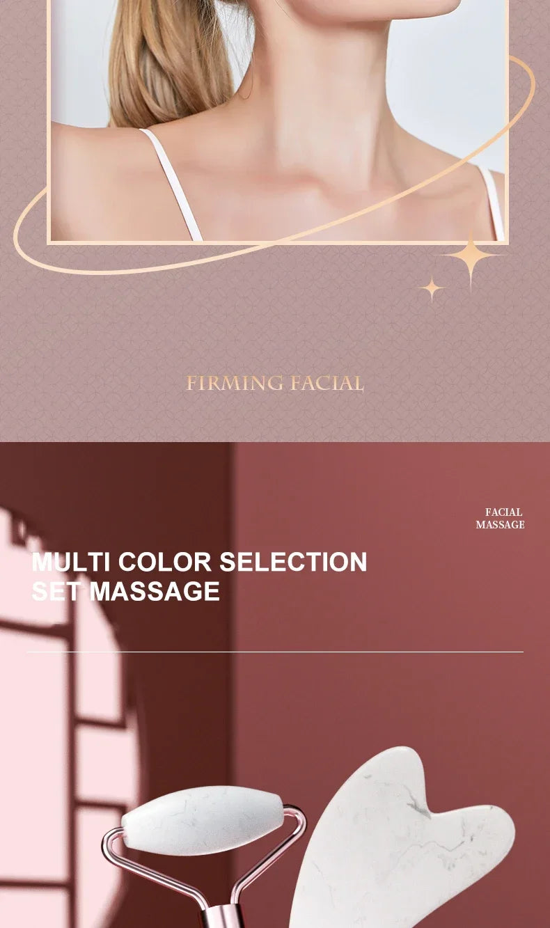 Resin Facial Massage Roller for Face, Neck & Eyes – Skincare Scraping Tool for Muscle Relaxation & Beauty Care